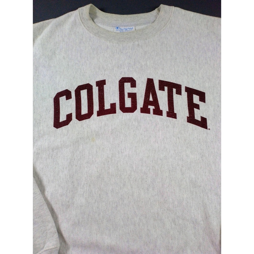 Colgate Champion Reverse Weave Crewneck Sweatshirt Small College Preppy Varsity